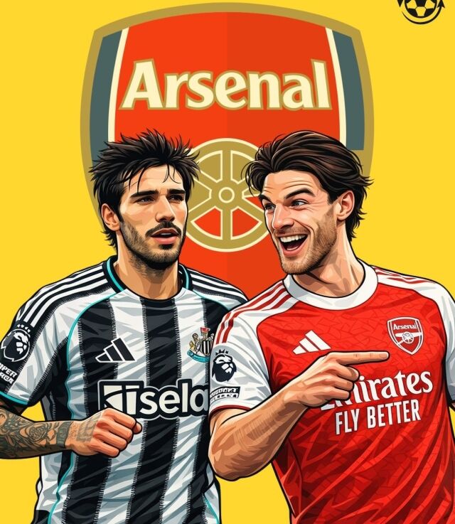 산드로 토날리와 데클란 라이스/Transfer News Live