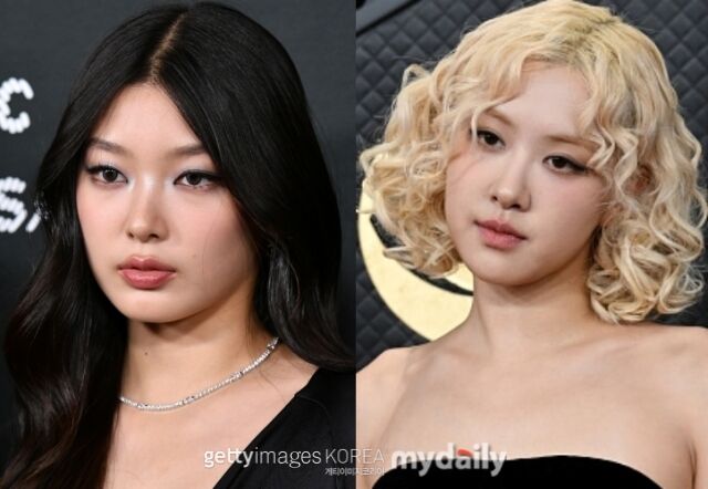 그룹 캣츠아이 멤버 윤채(왼쪽), 블랙핑크 로제 / 게티이미지코리아