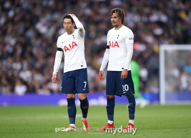 손흥민(왼쪽)과 델레 알리./게티이미지코리아
