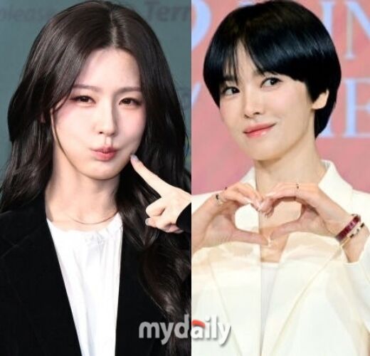 그룹 아이들 미연(왼쪽), 배우 송혜교 / 마이데일리