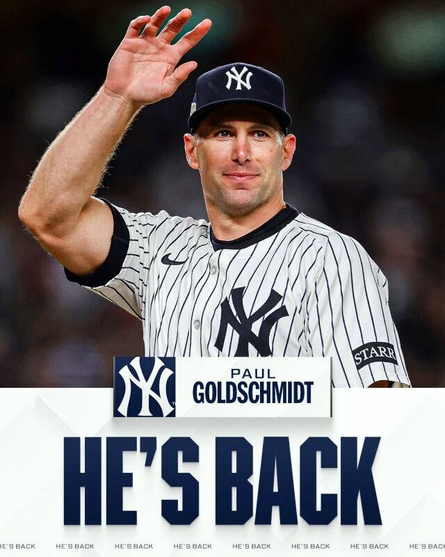 폴 골드슈미트가 뉴욕 양키스와 1년 계약을 체결했다./MLB X
