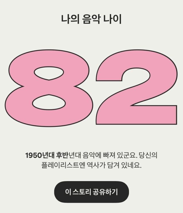 뷔가 자신의 음악 취향을 공개했다. / 뷔 SNS