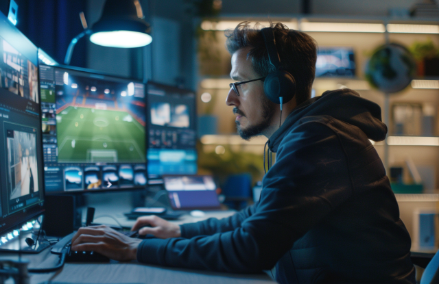 AI 기반 스포츠 콘텐츠 제작 장면. /WSC Sports 제공