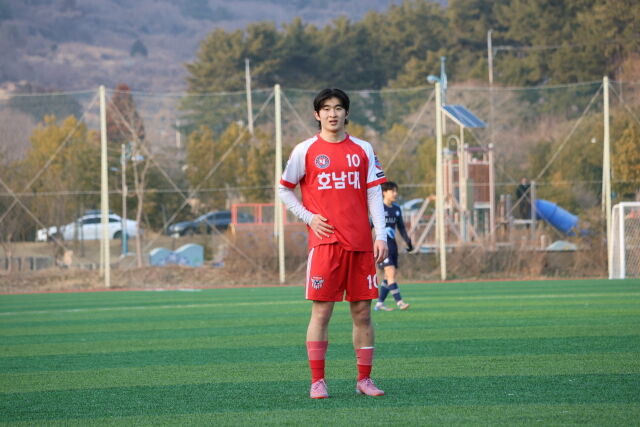 호남대학교 오정진. /한국대학축구연맹 제공