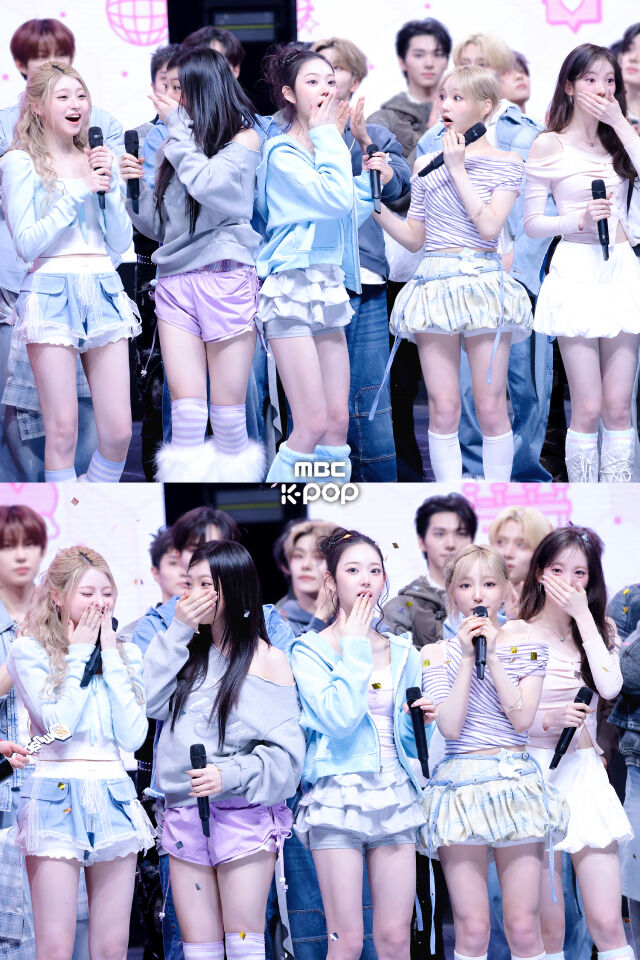 그룹 키키가 '쇼! 음악중심'에서 1위를 차지해 소감을 밝히는 모습 / MBC K-POP