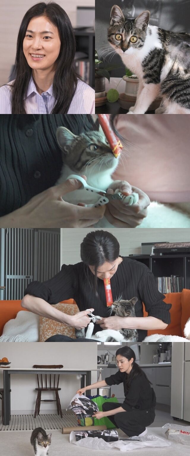 배우 옥자연이 시각장애묘 '봄이'를 공개한다. / MBC '나 혼자 산다'