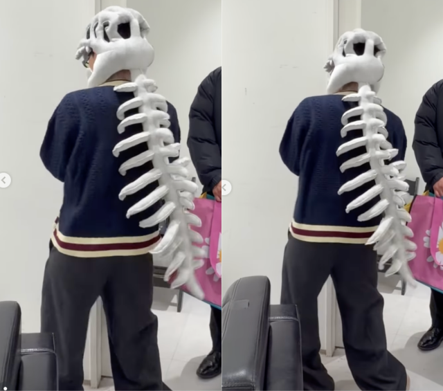 지드래곤이 또 한 번 독보적인 패션 감각을 드러냈다. / 지드래곤 SNS