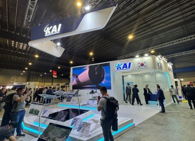 WDS 2026에 마련된 KAI의 부스 전경. /KAI