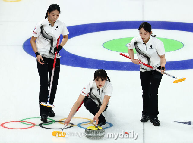 한국 여자 컬링 대표팀./게티이미지코리아