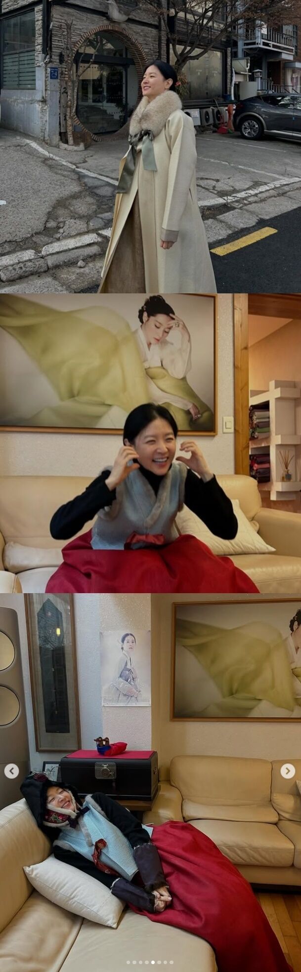 배우 이영애(55)가 민족 대명절 설을 앞두고 한국의 미를 담은 단아한 새해 인사를 건넸다./이영애 소셜미디어