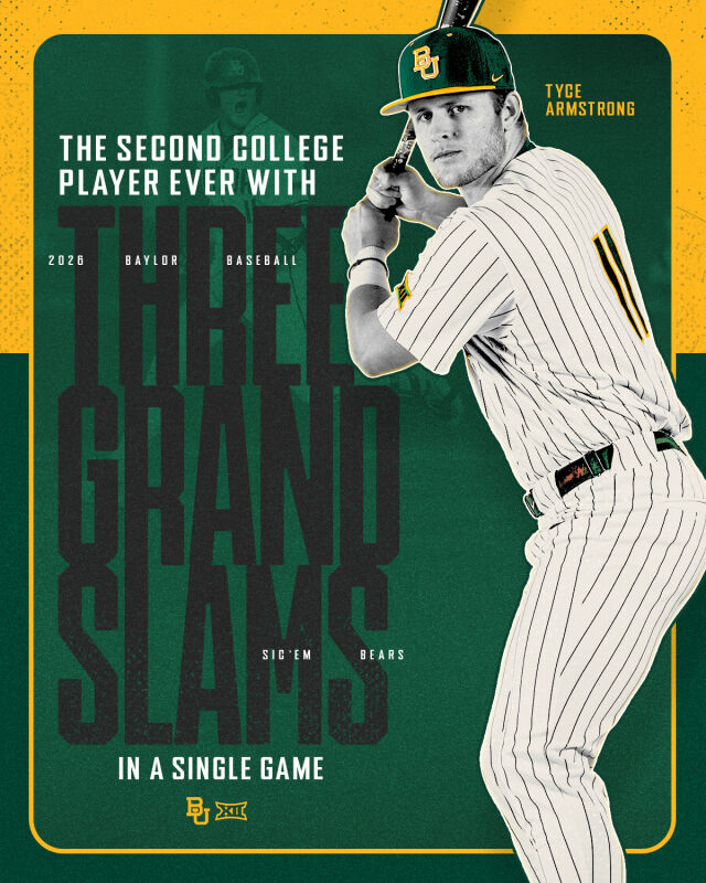 타이스 암스트롱./베일러 대학교 야구부 SNS