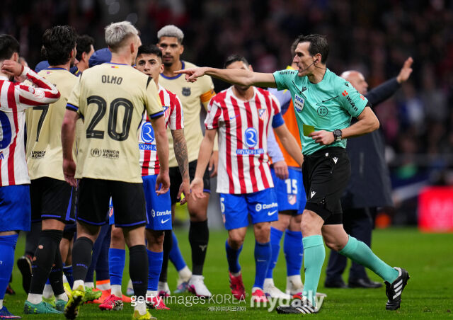 2026년 2월 13일 열린 아틀레티코 마드리드와 바르셀로나의 '2025-2026시즌 스페인 코파 델 레이' 준결승 1차전 경기./게티이미지코리아