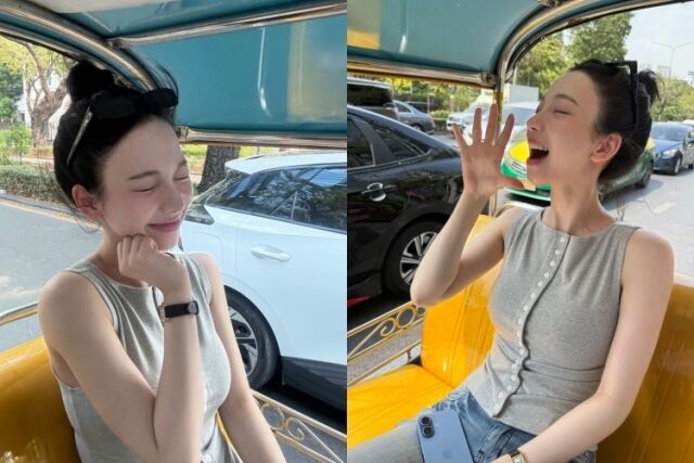 그룹 에스파 멤버 카리나가 아름다운 미소와 함께한 근황을 전했다. / 카리나 소셜미디어