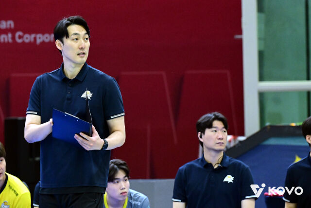 KB손해보험 하현용 감독대행./KOVO