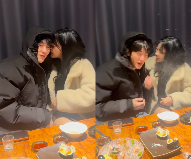 김민지가 조이건에게 '플러팅'을 시도했다. / 김민지 SNS