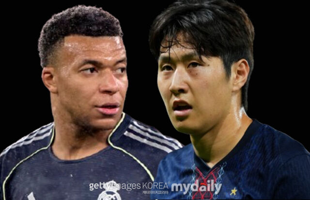 PSG 이강인(왼쪽)과 레알 마드리드 공격수 음바페. /게티이미지코리아