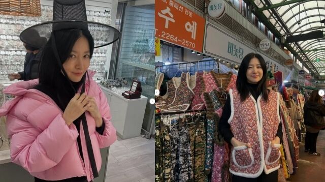 배우 이영애(55)가 설 연휴를 맞아 전통시장을 찾는 소탈한 일상을 공개했다./이영애 소셜미디어