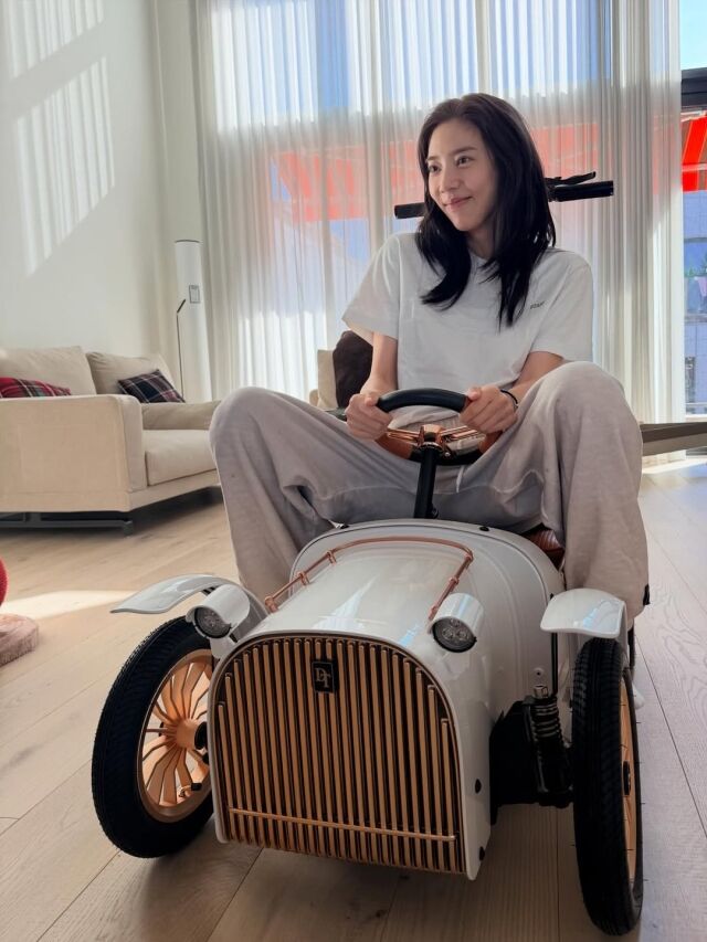 손담비가 단란한 가족 일상을 공개했다. / 손담비 SNS