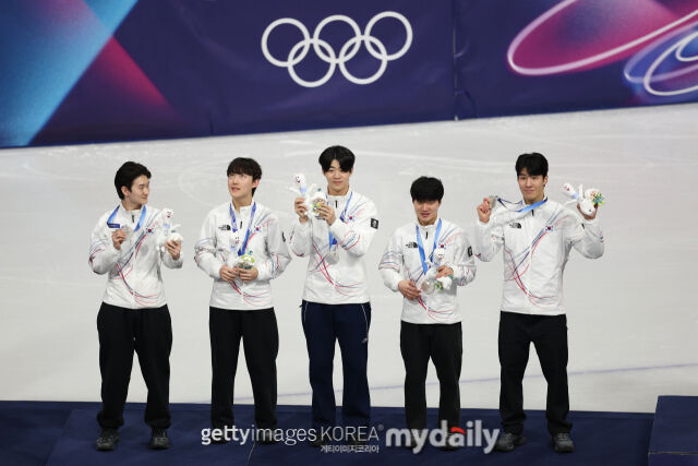 한국 남자 쇼트트랙 선수단./게티이미지코리아