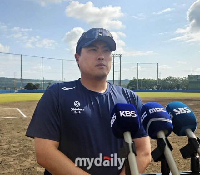 한국 WBC 대표팀 류현진./오키나와(일본)=심혜진 기자