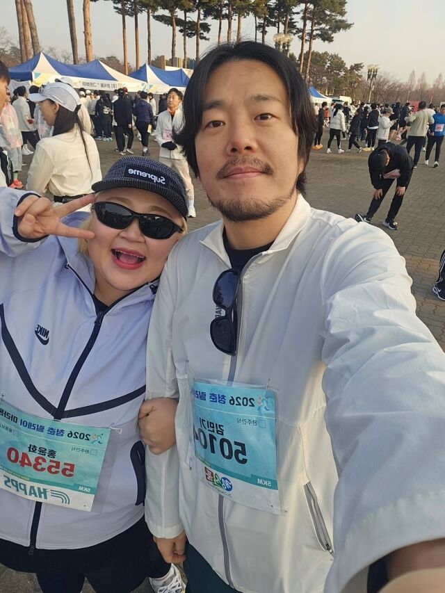 홍윤화가 인생 첫 마라톤을 완주했다. / 홍윤화 SNS