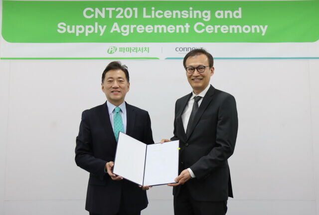 파마리서치 손지훈 대표(왼쪽), 코넥스트 이우종 대표. /파마리서치