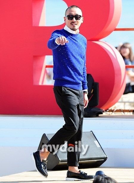 '제18회 부산국제영화제, 영화 '롤러코스터' 야외인사'에 참석한 하정우 / 마이데일리