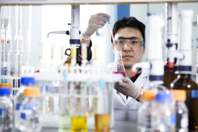 KGC인삼공사 R&D본부 연구팀의 실험 모습. /KGC인삼공사