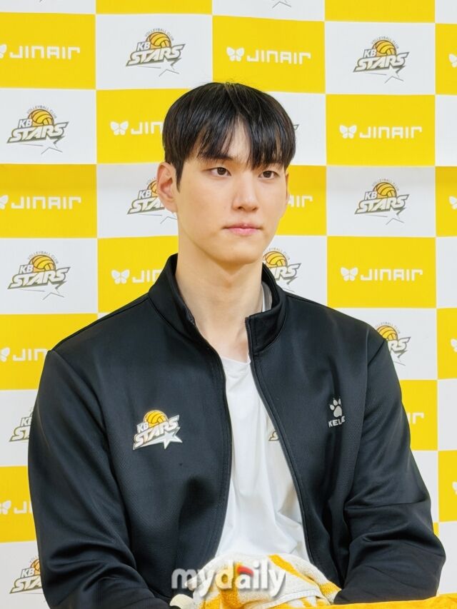 24일 KB손해보험과 삼성화재의 경기 후 인터뷰를 진행한 임성진/최병진 기자