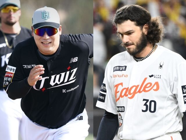 김현수와 코디 폰세./KT 위즈, 마이데일리