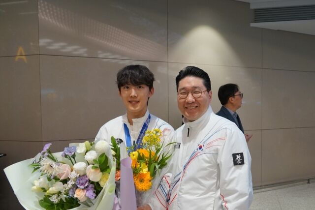 이상현 대표(오른쪽)와 임종언. /대한체육회 제공