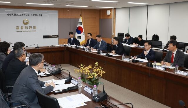 권대영 금융위원회 부위원장이 지난달 16일 서울 종로구 정부서울청사에서 열린 지배구조 선진화 TF 첫 회의에서 발언하는 모습/뉴시스