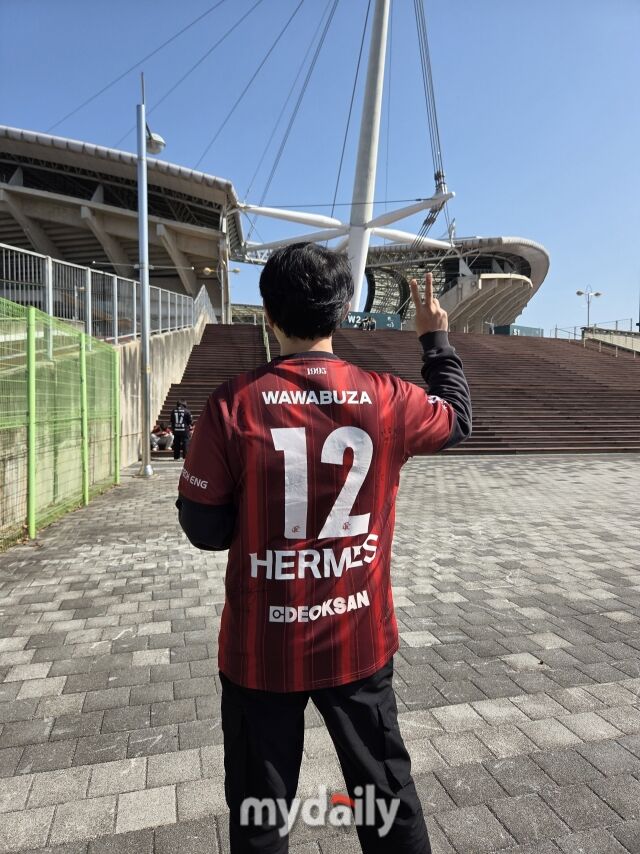 부천FC1995 팬 A씨가 전주월드컵경기장을 방문했다./전주월드컵경기장=노찬혁 기자