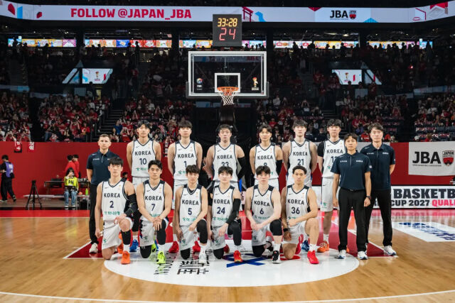한국 남자 농구대표팀./FIBA