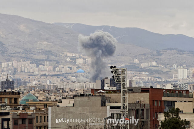 공격 받은 이란 테헤란./게티이미지코리아