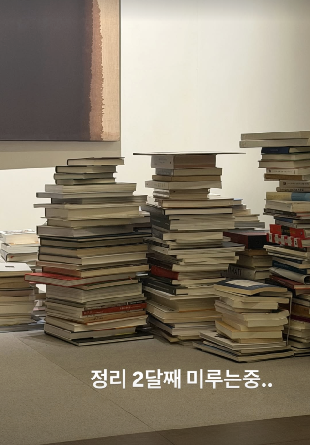 RM이 남다른 '독서광' 면모를 다시 한 번 드러냈다. / RM SNS