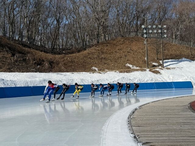 제2회 한·중·일청소년동계스포츠교류 스피드스케이팅 경기 장면. /대한체육회 제공