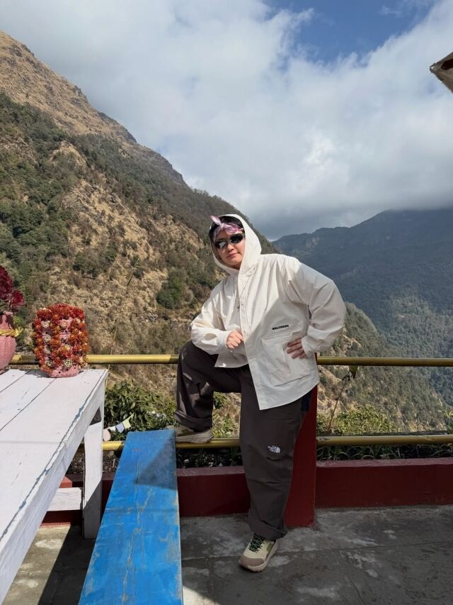 원지가 히말라야 트레킹 근황을 공개했다. / 원지 SNS