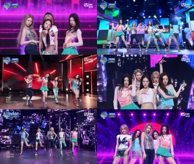 그룹 키키가 '델룰루' 첫 무대를 펼쳤다. / Mnet '엠카운트다운' 방송 화면 캡처