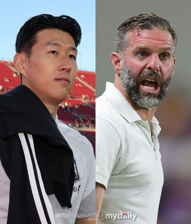 손흥민과 휴스턴 다이나모의 벤 올슨 감독/게티이미지코리아