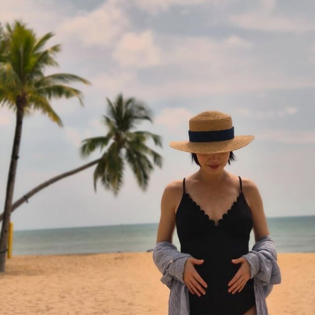 배우 이문정이 셋째 임신 소식을 전했다. / 이문정 소셜미디어