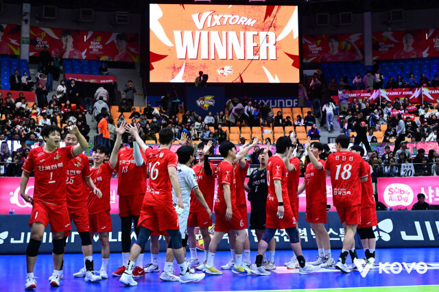 한국전력 선수단./KOVO
