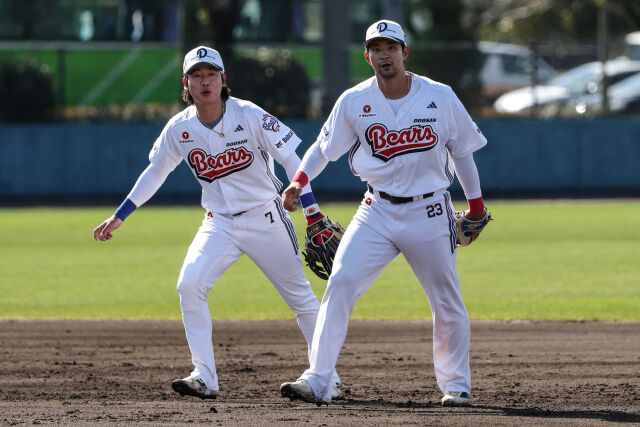 박찬호와 강승호/두산 베어스