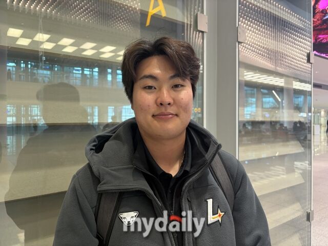 SSG 랜더스 고명준./인천공항 = 이정원 기자