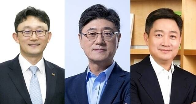 (왼쪽부터) 박윤영 KT 대표이사 후보, 정재헌 SK텔레콤 CEO, 홍범식 LG유플러스 대표이사. /KT·SK텔레콤·LG유플러스