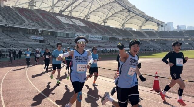 '2026 고양특별시 하프마라톤 대회'에 참가한 러닝 크루 '소노 러너스'./고양 소노