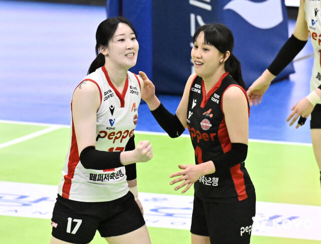 고예림과 한다혜./KOVO