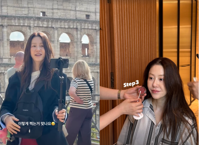 고현정이 로마에서 일상을 공개했다. / 고현정 SNS