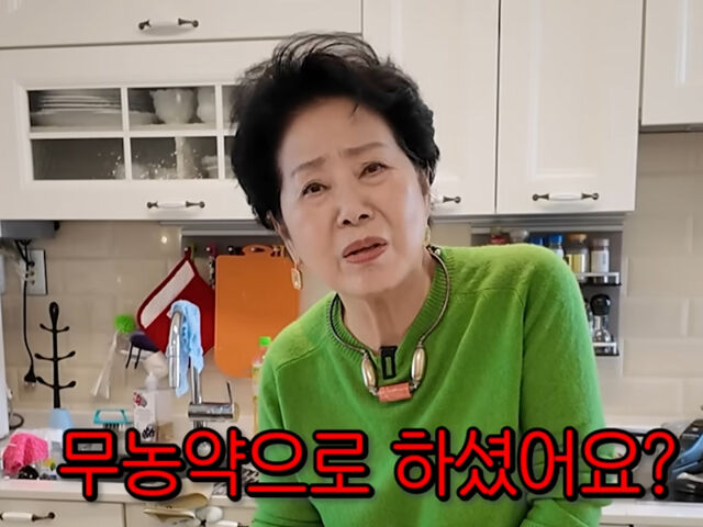 선우용여가 무엇인가 먹을 때 유난 떨면 안 된다고 밝혔다. / 유튜브 '순풍 선우용여'