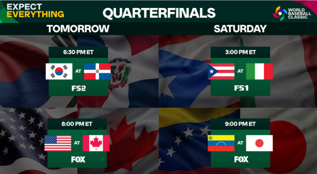 2026 WBC 8강 대진. /WBC 홈페이지 캡처